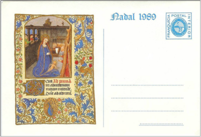 Doc 08 - entier postal noël 1989