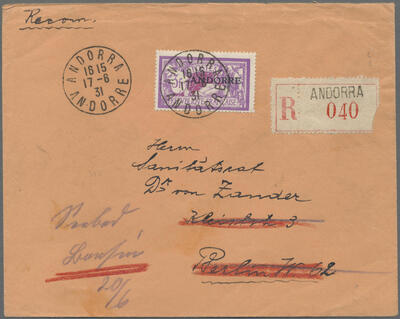 1931 lr vers allemagne 2ème jour 340€ recto