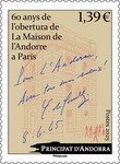 01 maison de l'andorre - timbre