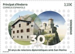 BE 30 ans relations diplomatiques avec San Marino